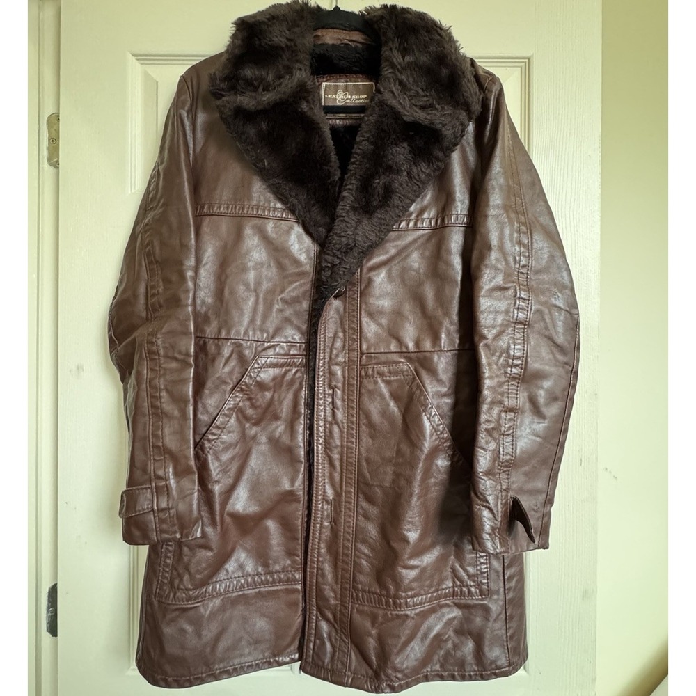 Vintage Leather Shop Women's Leather Jacket Brown Size 36